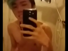 Asian guy masturbate